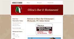 Desktop Screenshot of olivasrestaurant.com